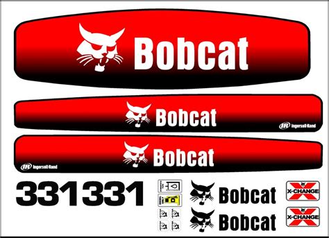 331 excavator replacement decal kit. Fits bobcat 331 mini ex.